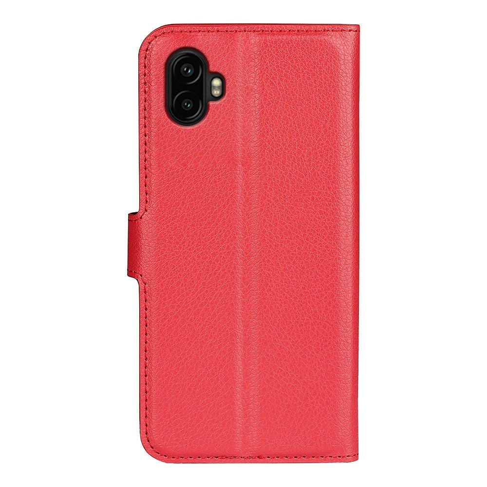 EIDERWOOD Samsung Galaxy Xcover 7 Pro Faux Leather Flip Case with Cardholder & Stand Function - Red