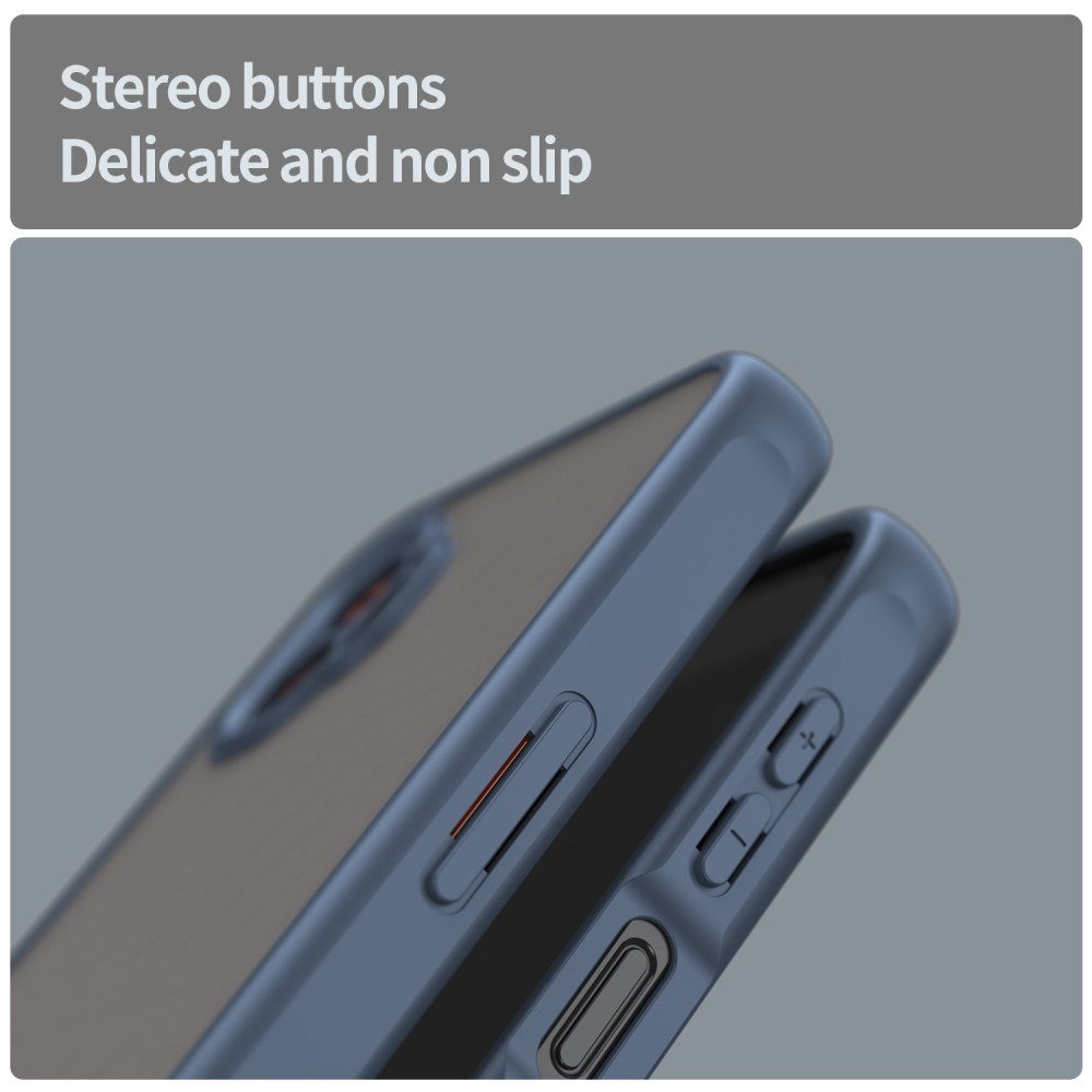 EIDERWOOD Samsung Galaxy Xcover 7 Pro Hybrid Plastic Case with Matte Back - Transparent / Blue