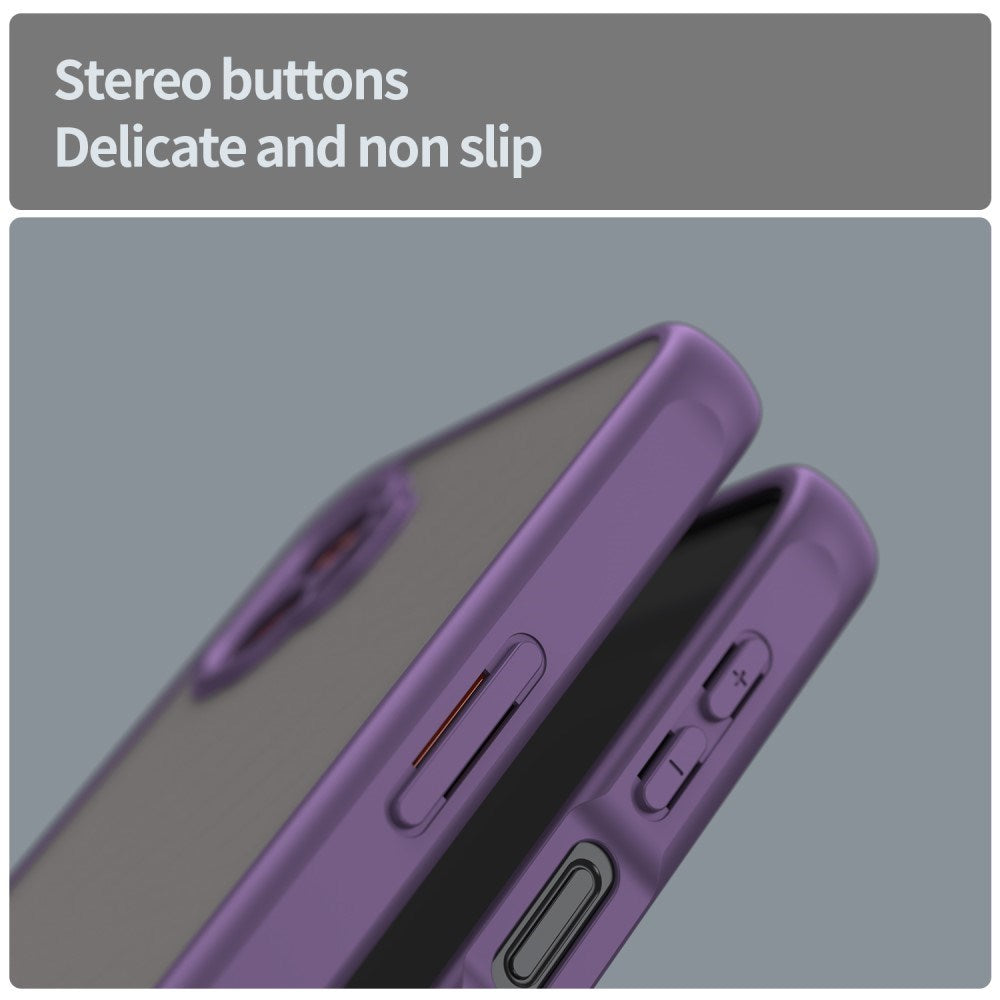 EIDERWOOD Samsung Galaxy Xcover 7 Pro Hybrid Plastic Case with Matte Back - Transparent / Purple