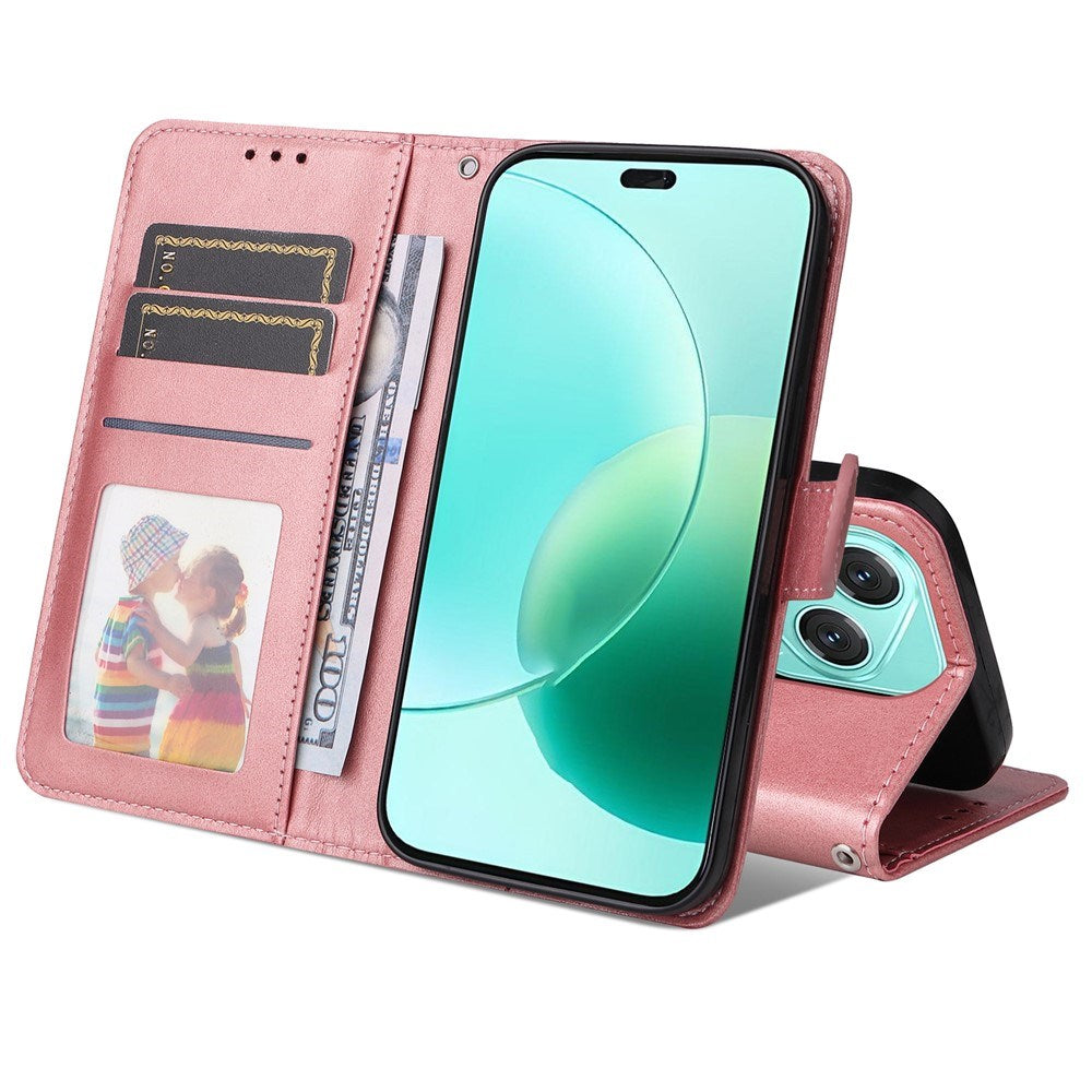 EIDERWOOD Honor 400 Lite Faux Leather Flip Case with Strap - Pink