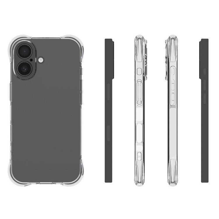 EIDERWOOD iPhone 17 Flexible Plastic Case with Reinforced Corners - Transparent