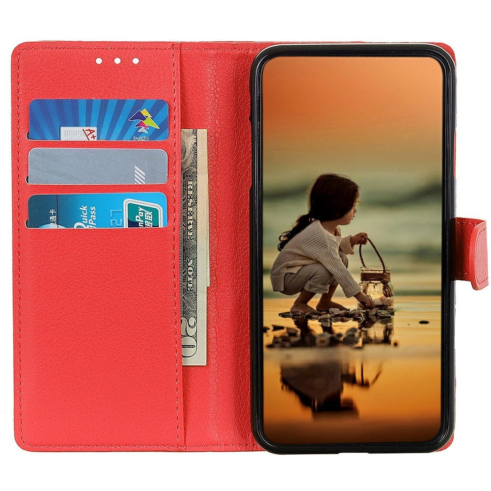 EIDERWOOD Sony Xperia 1 VII Faux Leather Flip Case with Cardholder & Stand Function - Red