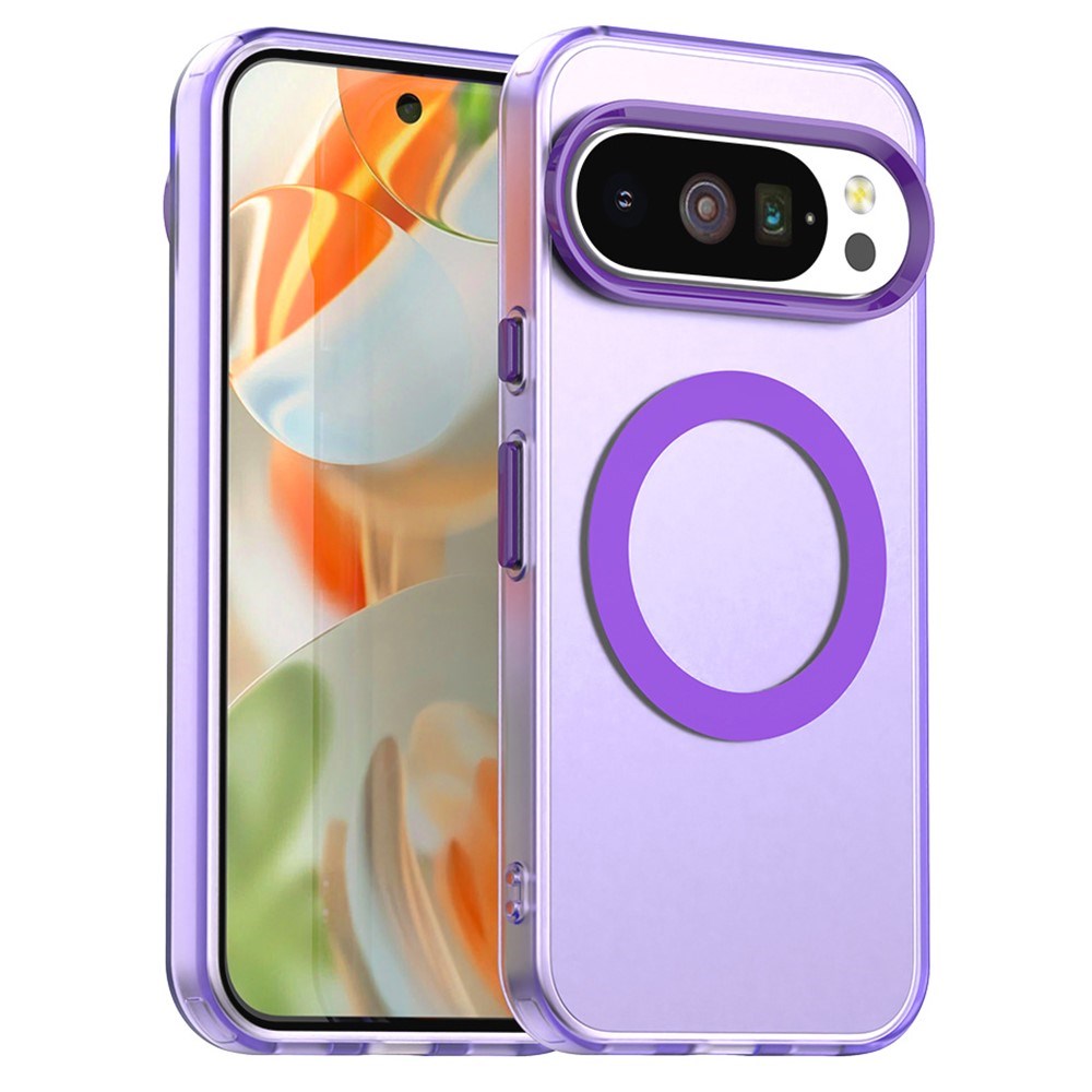 EIDERWOOD Google Pixel 10 / 10 Pro Hybrid Plastic Case - MagSafe Compatible - Transparent / Purple