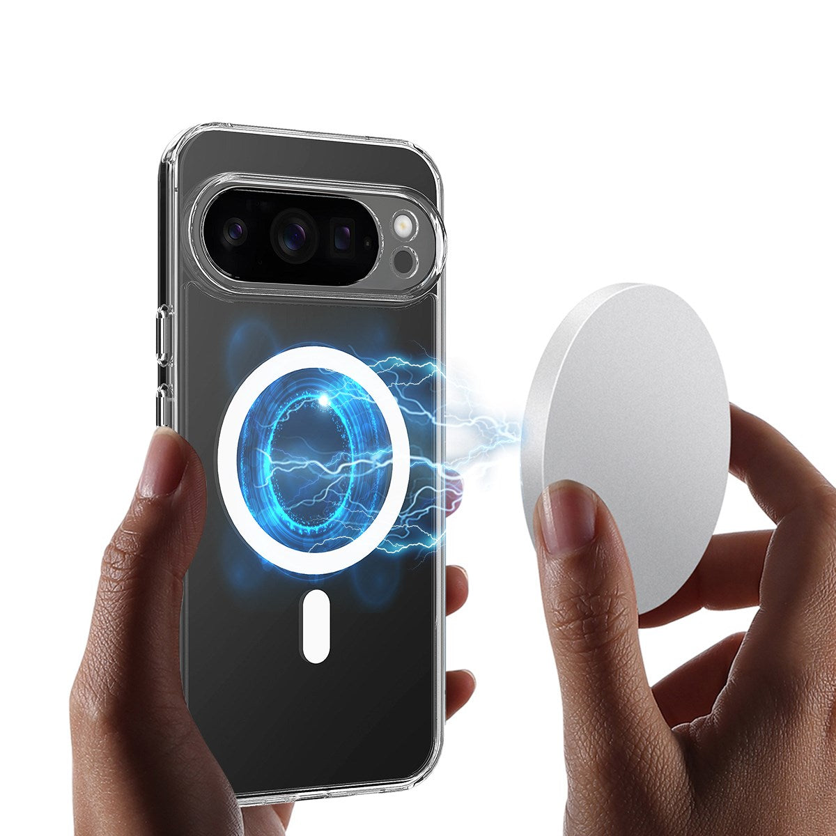 EIDERWOOD Google Pixel 10 Pro XL Hybrid Plastic Case - MagSafe Compatible - Transparent