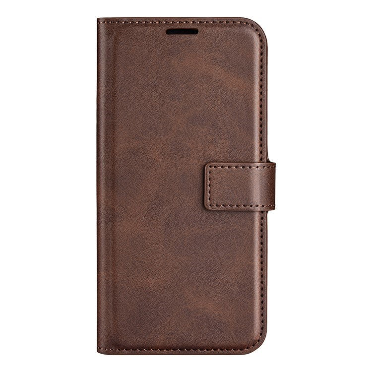 EIDERWOOD iPhone 17 Pro Max Faux Leather Flip Case with Stand & Card Holder - Brown