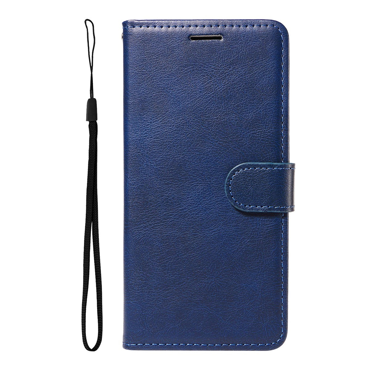 EIDERWOOD iPhone 17 Pro Faux Leather Case with Wallet & Strap - Blue