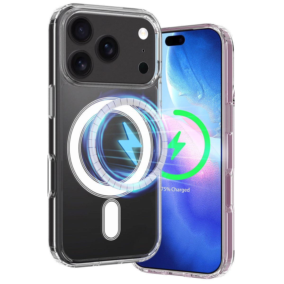 EIDERWOOD iPhone 17 Pro Max Hybrid Plastic Case - MagSafe Compatible - Transparent