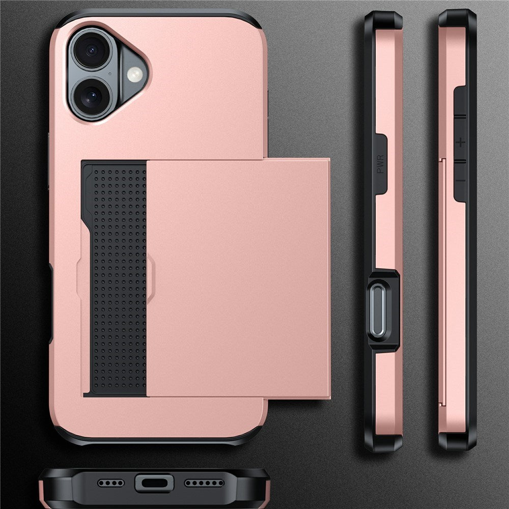 EIDERWOOD iPhone 17 Hybrid Case with Card Holder - Pink