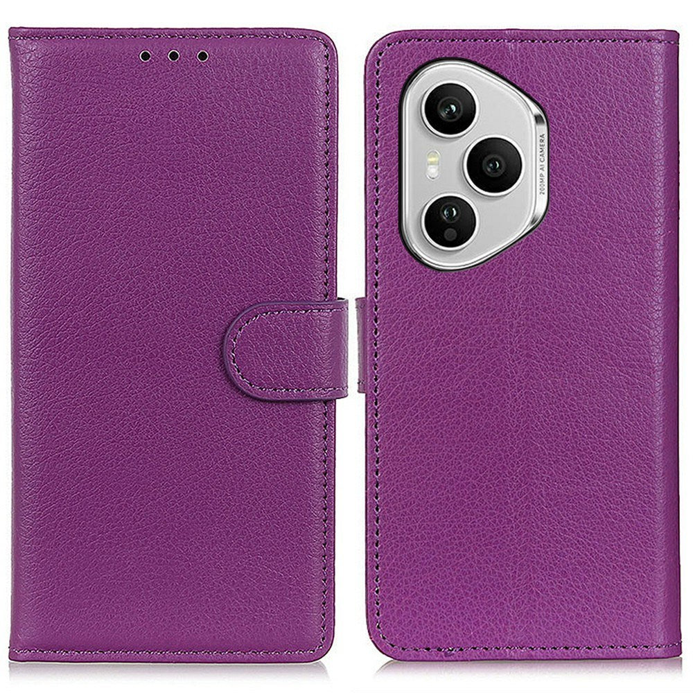EIDERWOOD Honor 400 Pro Faux Leather Flip Case with Cardholder & Stand Function - Purple