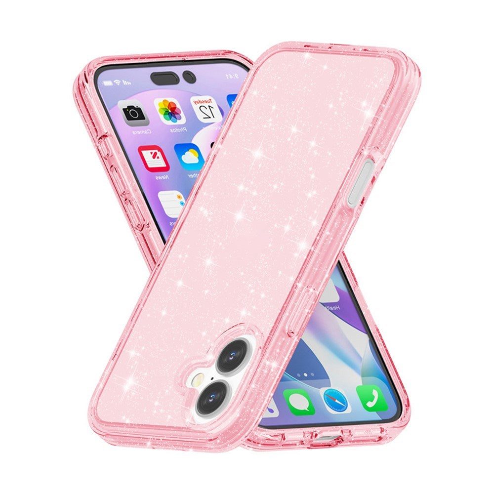 EIDERWOOD iPhone 17 Hybrid Plastic Case - Pink Glitter