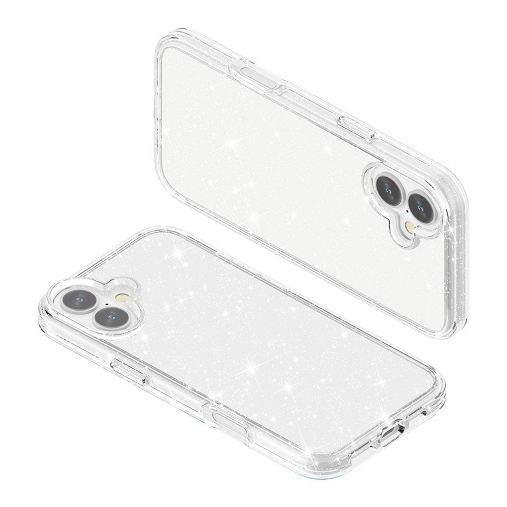 EIDERWOOD iPhone 17 Hybrid Plastic Case - White Glitter