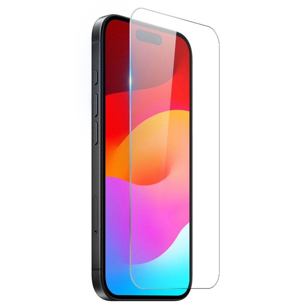 NORTHJO iPhone 17 3-in-1 Protection Set with Flexible Plastic Case / Tempered Screen Protector Glass / Camera Lens Protector Glass - Transparent