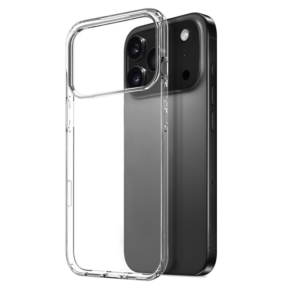 NORTHJO iPhone 17 Pro 3-in-1 Protection Set with Flexible Plastic Case / Tempered Screen Protector Glass / Camera Lens Protector Glass - Transparent