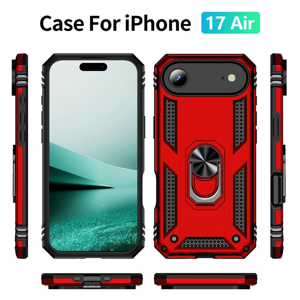 EIDERWOOD iPhone Air Hybrid Craftsman Case with Kickstand - Red