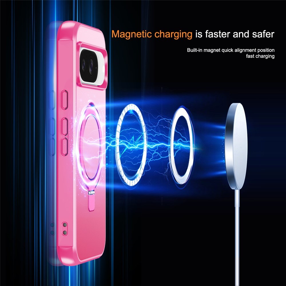 EIDERWOOD Google Pixel 10 / 10 Pro / 9 / 9 Pro Hybrid Case with Kickstand - MagSafe Compatible - Pink