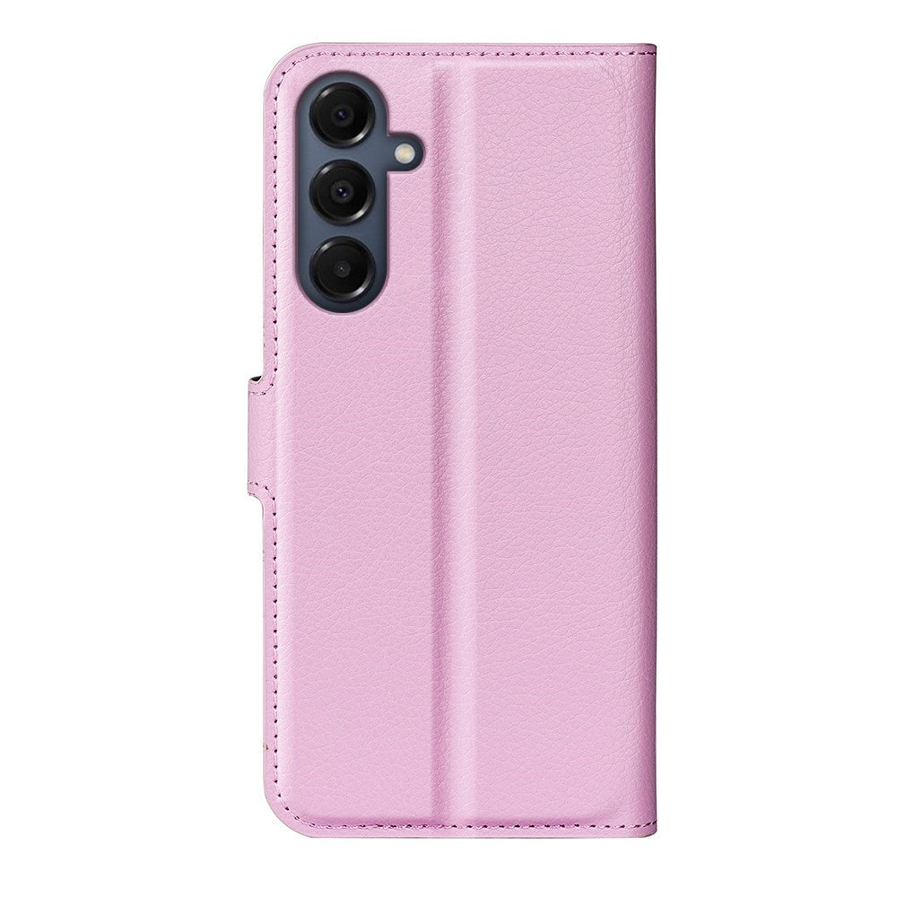 EIDERWOOD Samsung Galaxy A17 (5G) Litchi Faux Leather Wallet Case - Pink