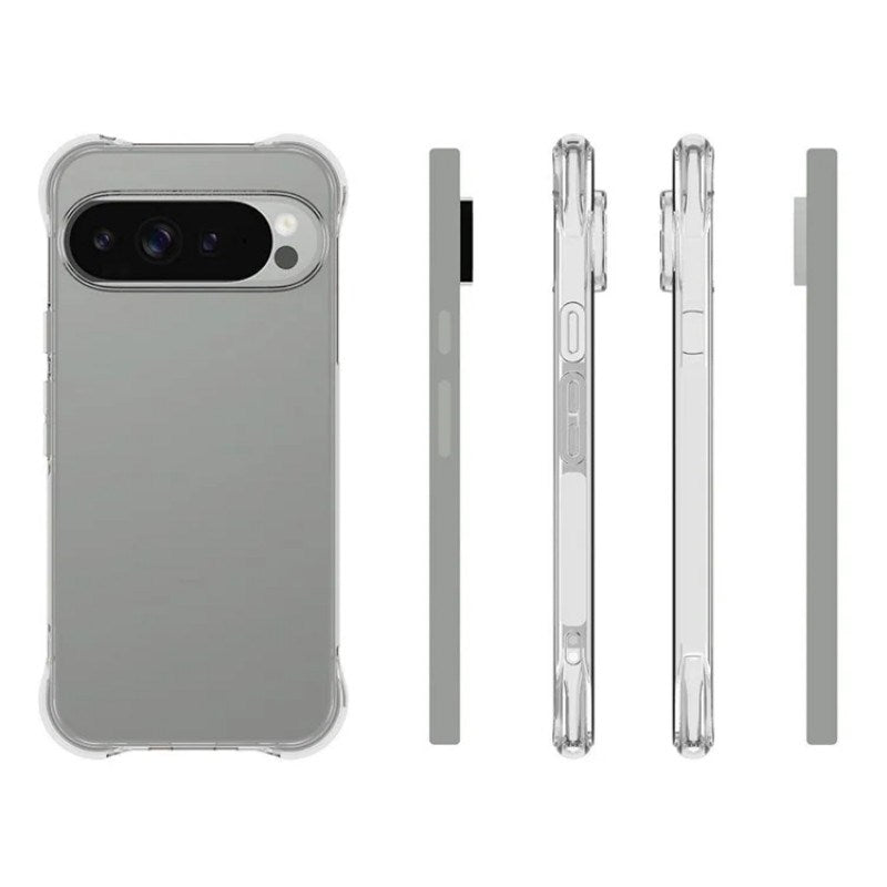 EIDERWOOD Google Pixel 10 Pro XL Plastic Case with Shock Absorbing Corners - Transparent
