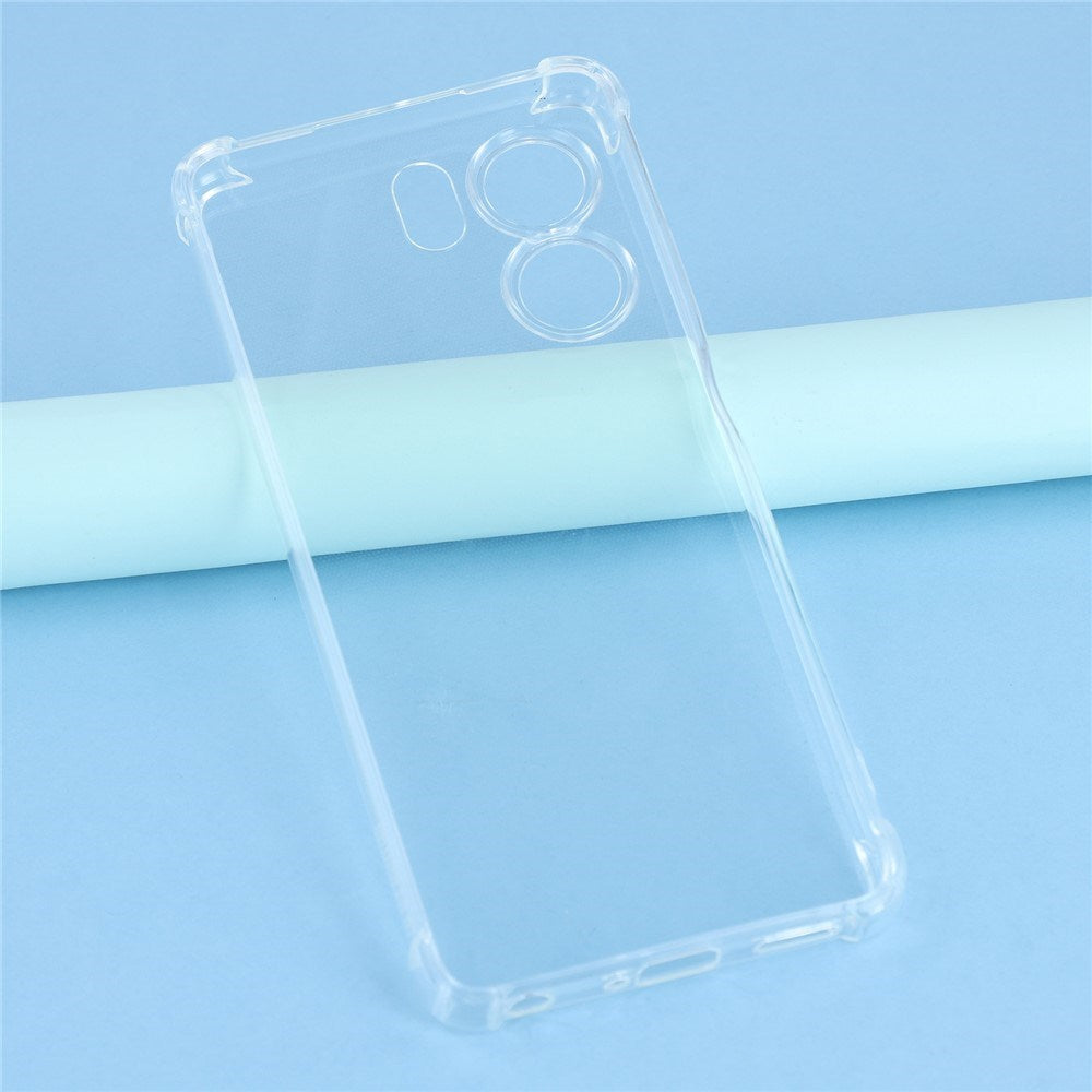 Oppo A5x (5G) / Oppo A5x (4G) EIDERWOOD Plastic Case with Shock Absorbing Corners - Transparent