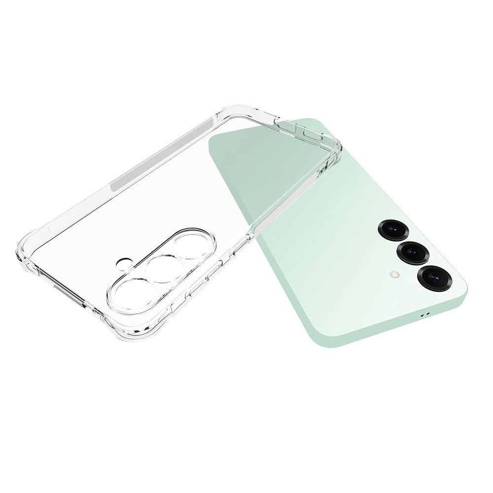 EIDERWOOD Samsung Galaxy S25 FE Flexible Plastic Case with Reinforced Corners - Transparent