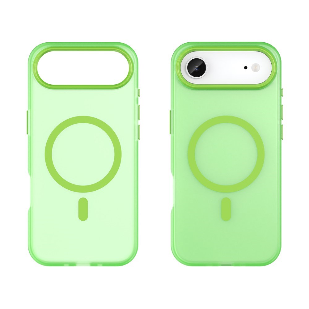 EIDERWOOD iPhone Air Hybrid Plastic Case - MagSafe Compatible - Matt Transparent / Green