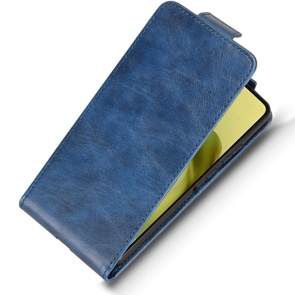 EIDERWOOD Motorola Moto G86 Power Vertical Faux Leather Flip Case with Card Holder & Stand Function - Blue