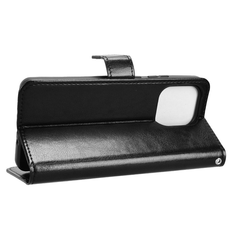 EIDERWOOD Motorola Moto G86 Power Faux Leather Flip Case with Card Holder & Stand Function - Black