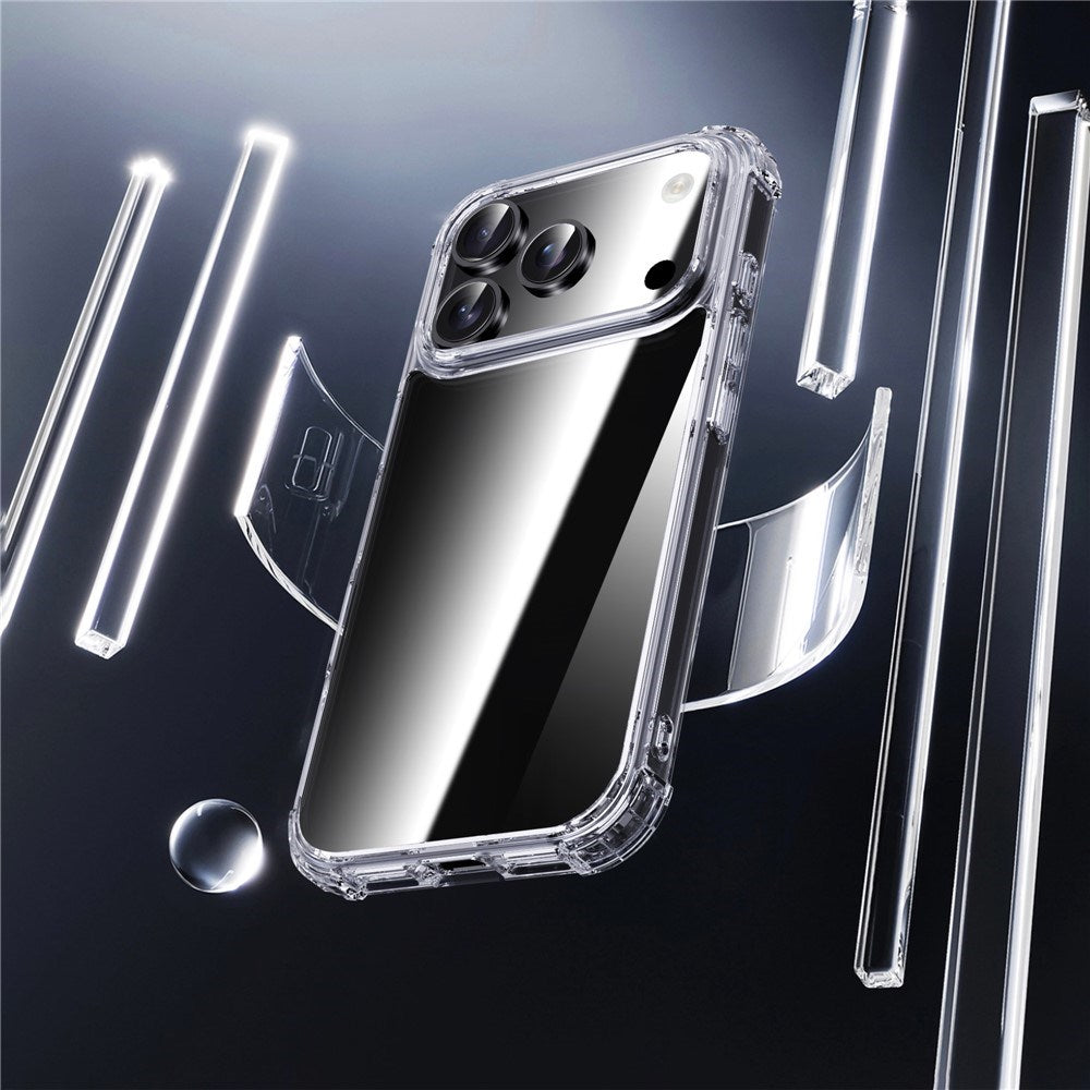 IPAKY iPhone 17 Pro Max Hybrid Case with Reinforced Corners - Transparent