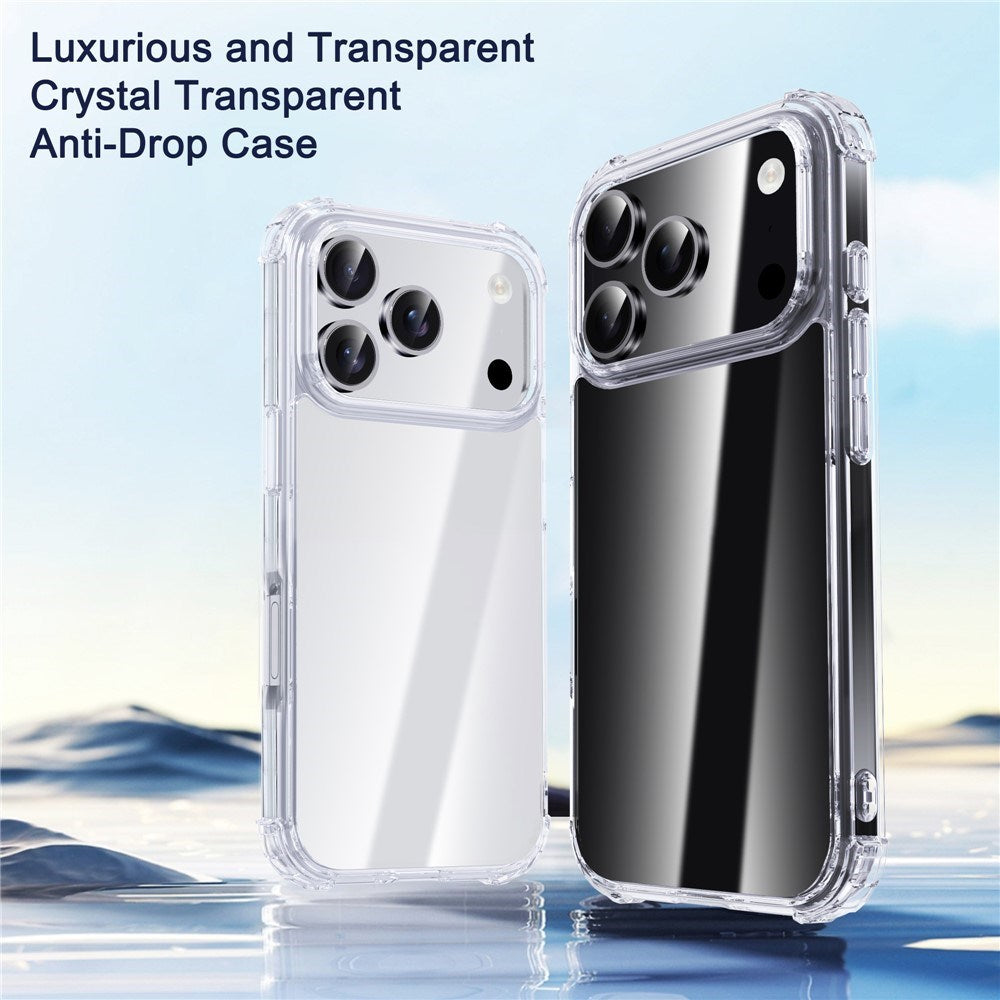 IPAKY iPhone 17 Pro Hybrid Case with Reinforced Corners - Transparent