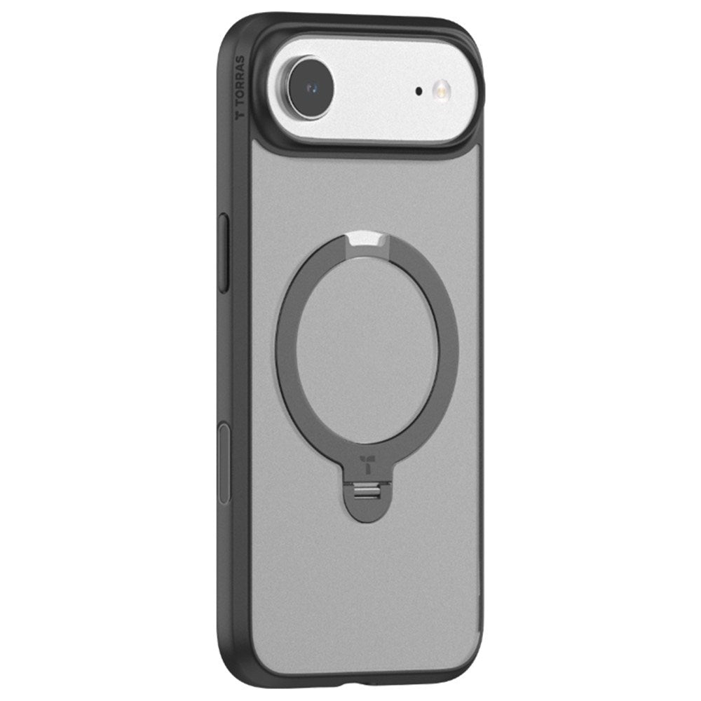 TORRAS iPhone Air Ostand Spin Hybrid Case with Rotating Kickstand - MagSafe Compatible - Black