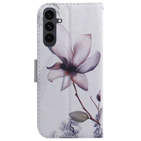 EIDERWOOD Samsung Galaxy S25 FE Faux Leather Flip Case with Design - Flower