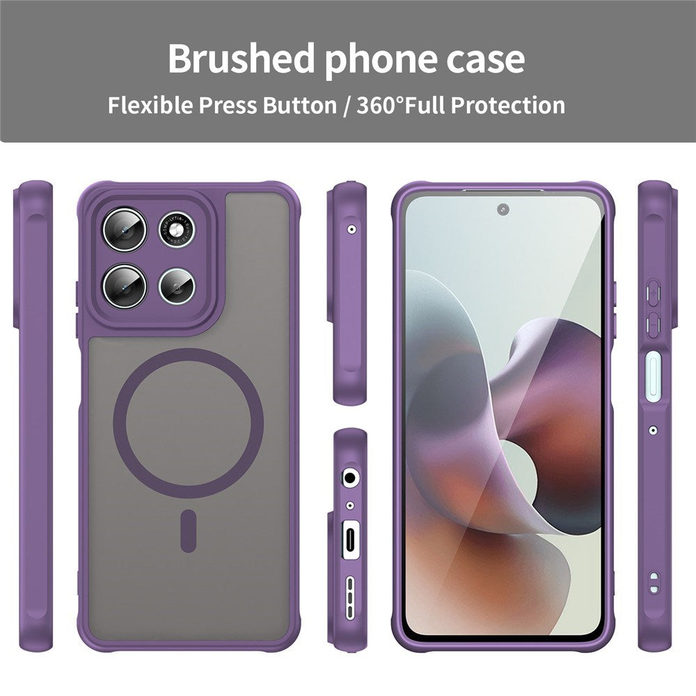 EIDERWOOD Motorola Moto G56 Hybrid Plastic Case - MagSafe Compatible - Purple