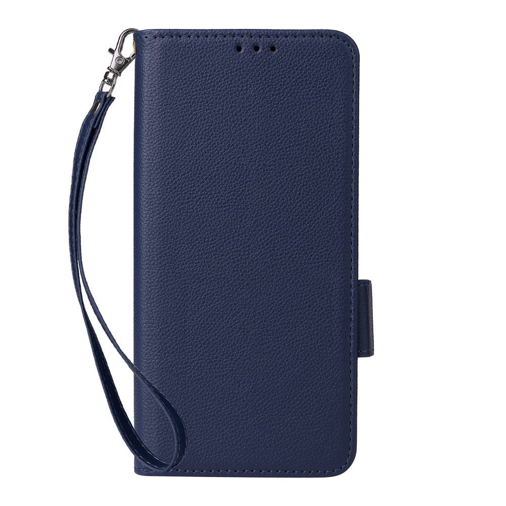 Fairphone (Gen. 6+ / Gen. 6) EIDERWOOD Artificial Leather Flip Case with Strap - Dark Blue