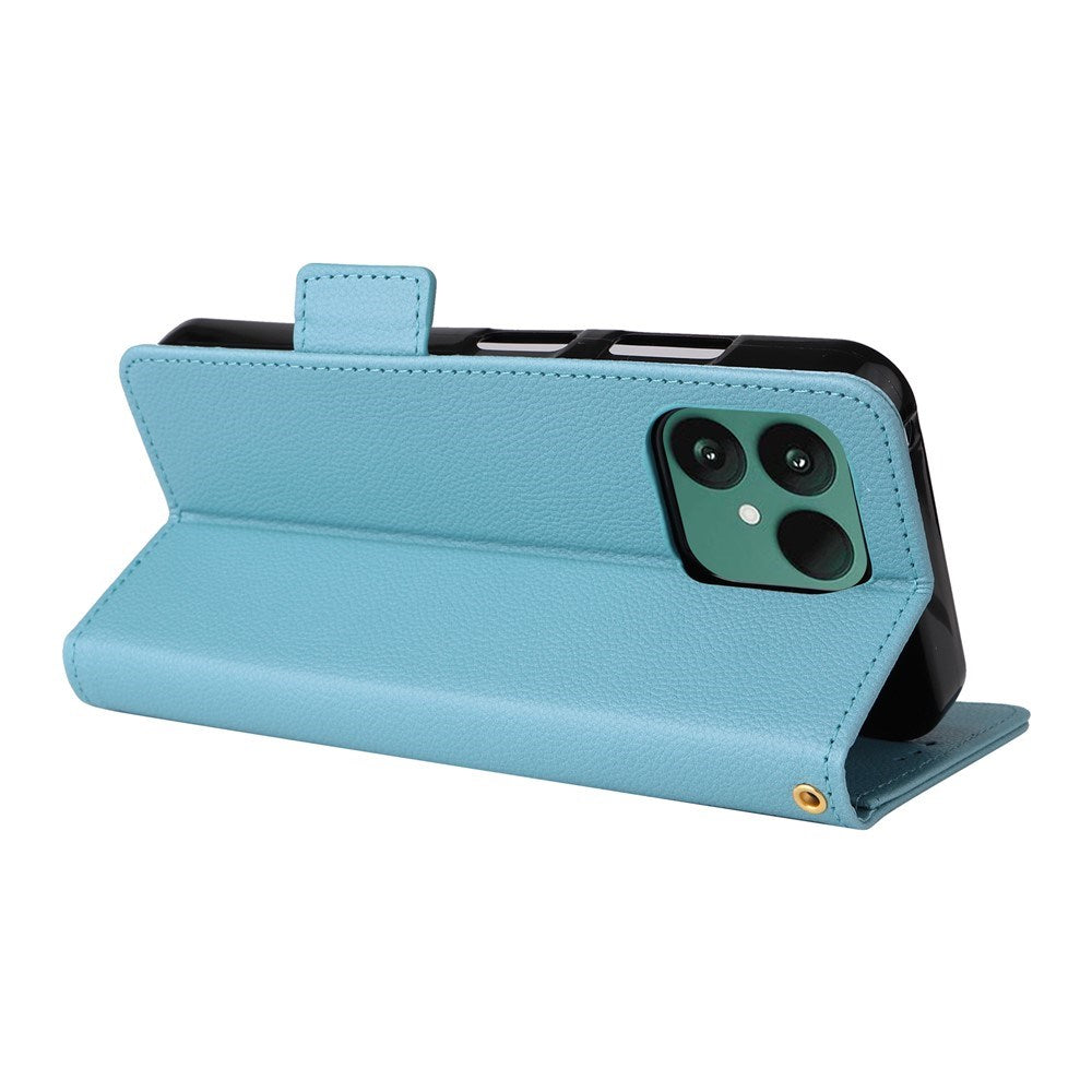 Fairphone (Gen. 6+ / Gen. 6) EIDERWOOD Artificial Leather Flip Case with Strap - Blue
