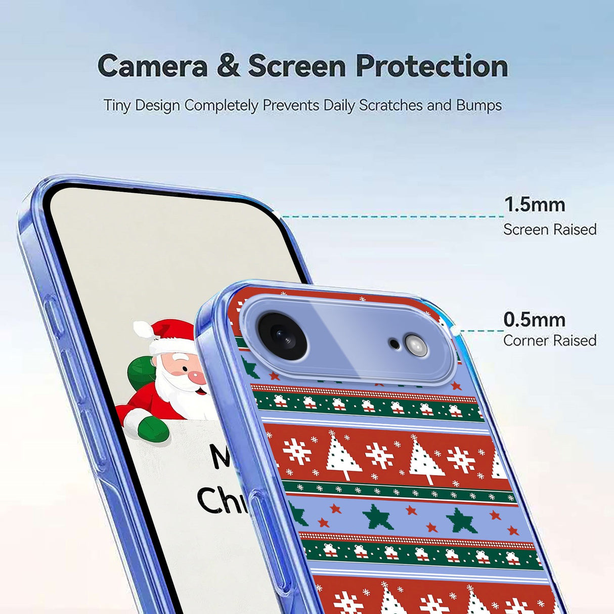 EIDERWOOD iPhone Air Flexible Plastic Christmas Case with Motif - Transparent / Pattern