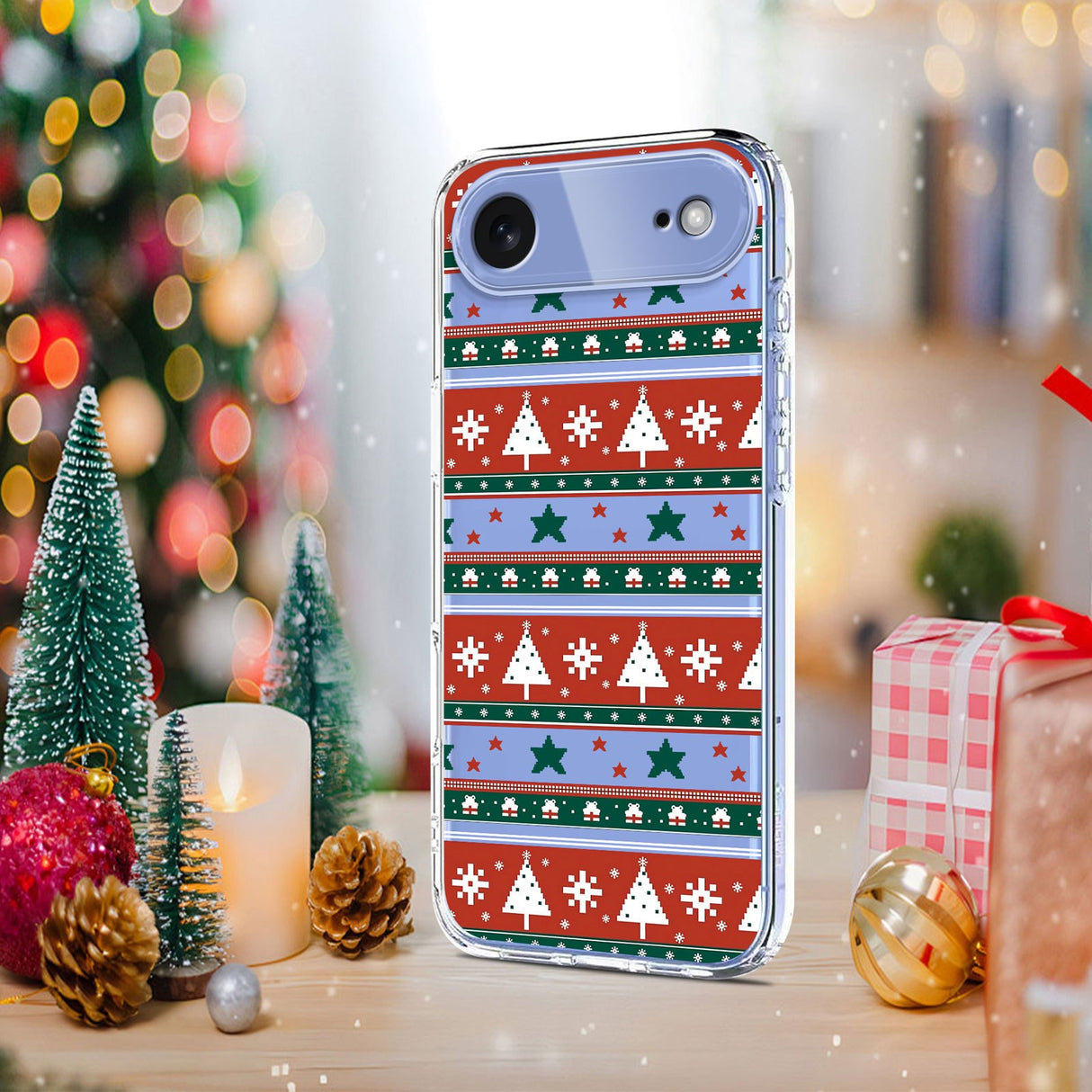 EIDERWOOD iPhone Air Flexible Plastic Christmas Case with Motif - Transparent / Pattern