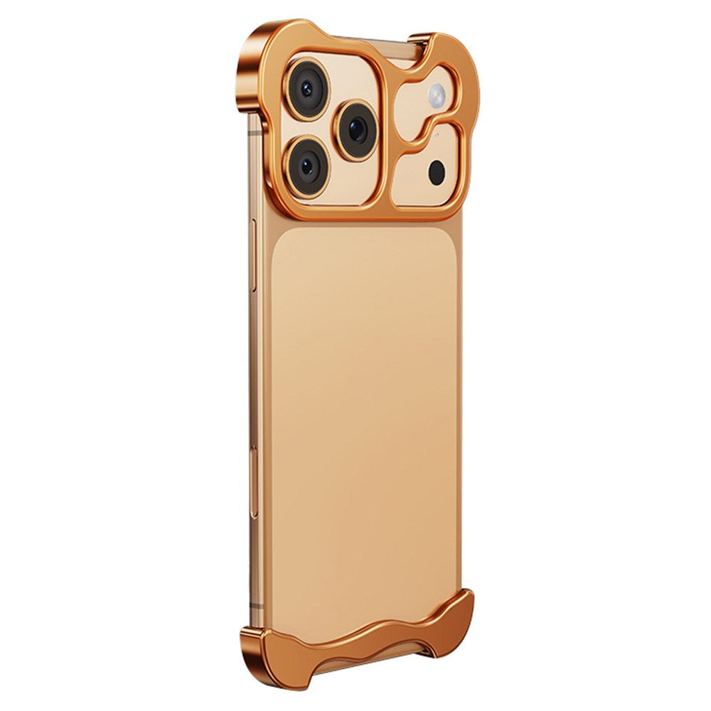 iPhone 17 Pro Max Two-Piece Metal Bumper Case - Orange