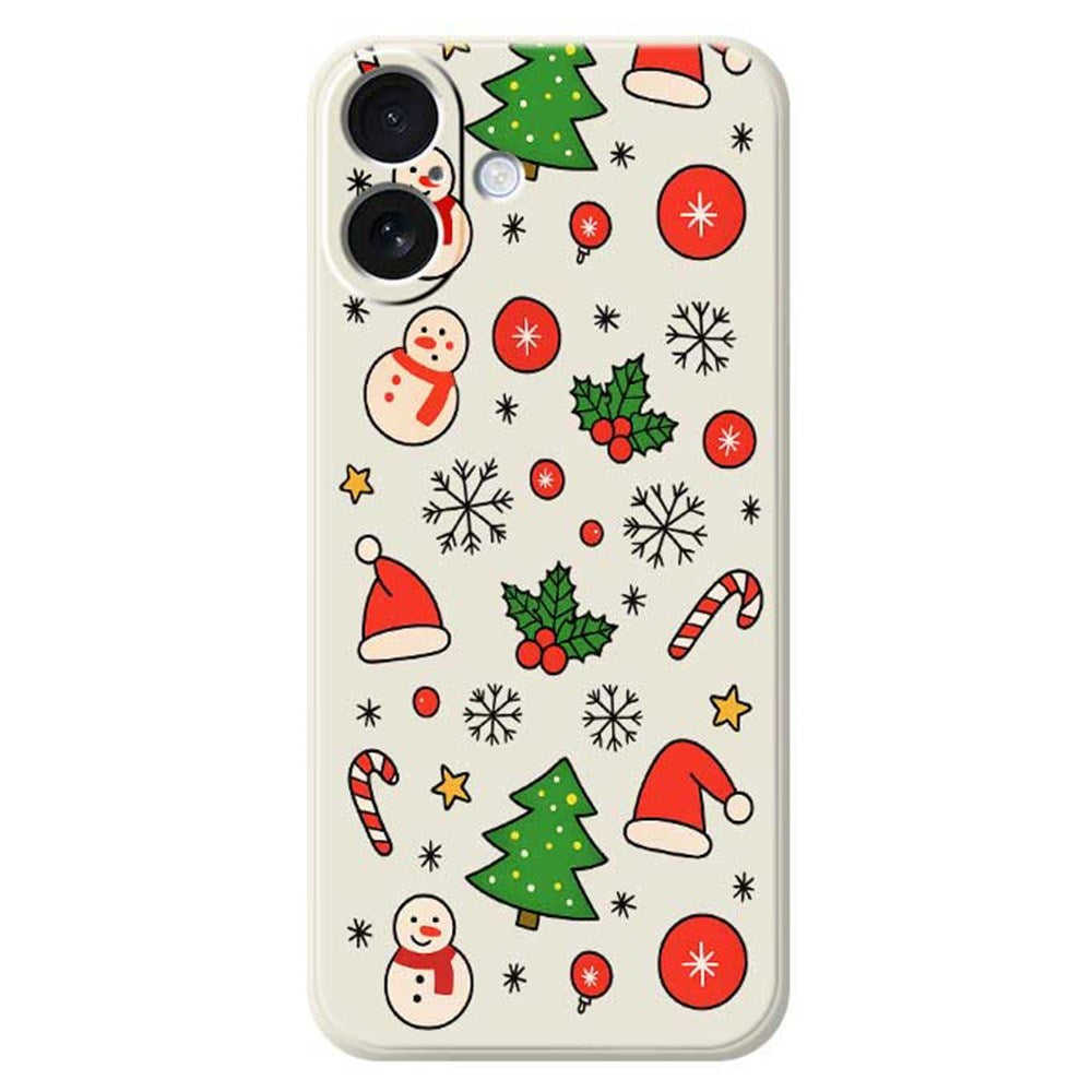 EIDERWOOD iPhone 17 Christmas Case - Flexible Plastic - Christmas Motifs / Beige