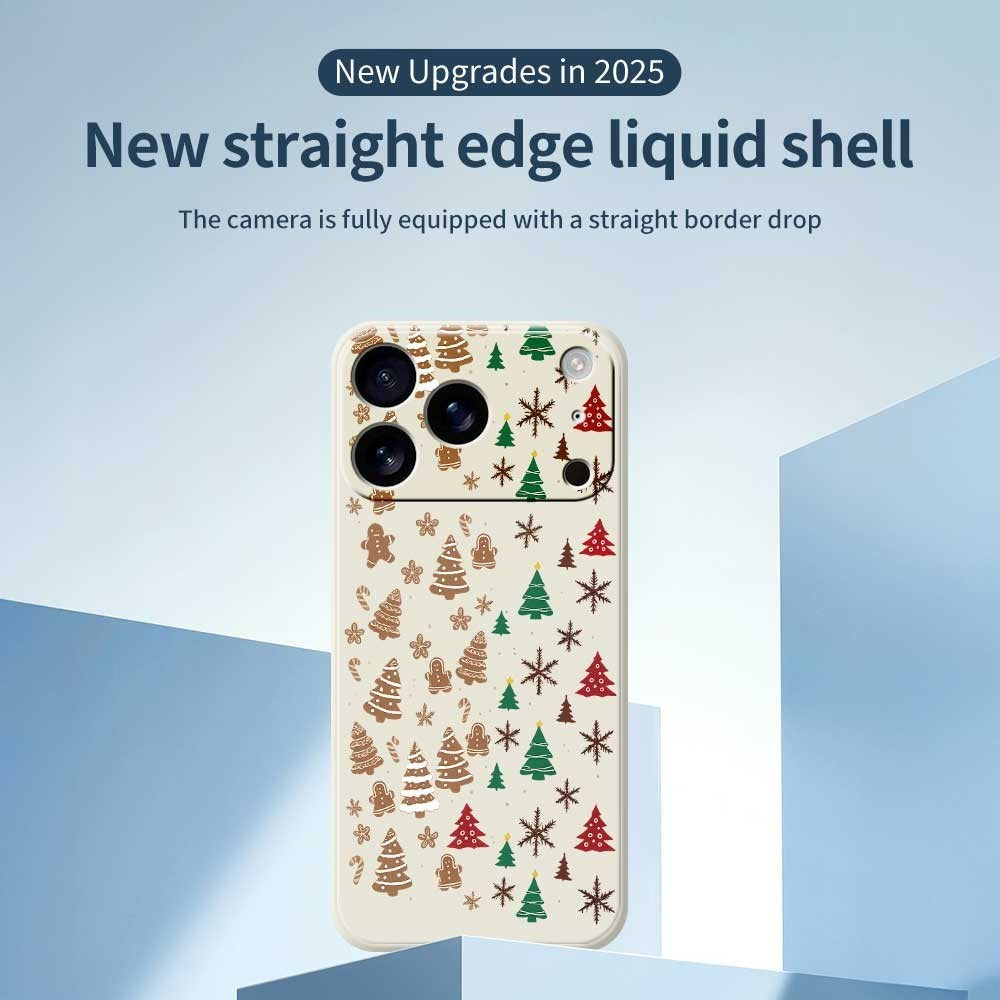 EIDERWOOD iPhone 17 Pro Christmas Case - Flexible Plastic - Gingerbread Men and Christmas Trees / Purple