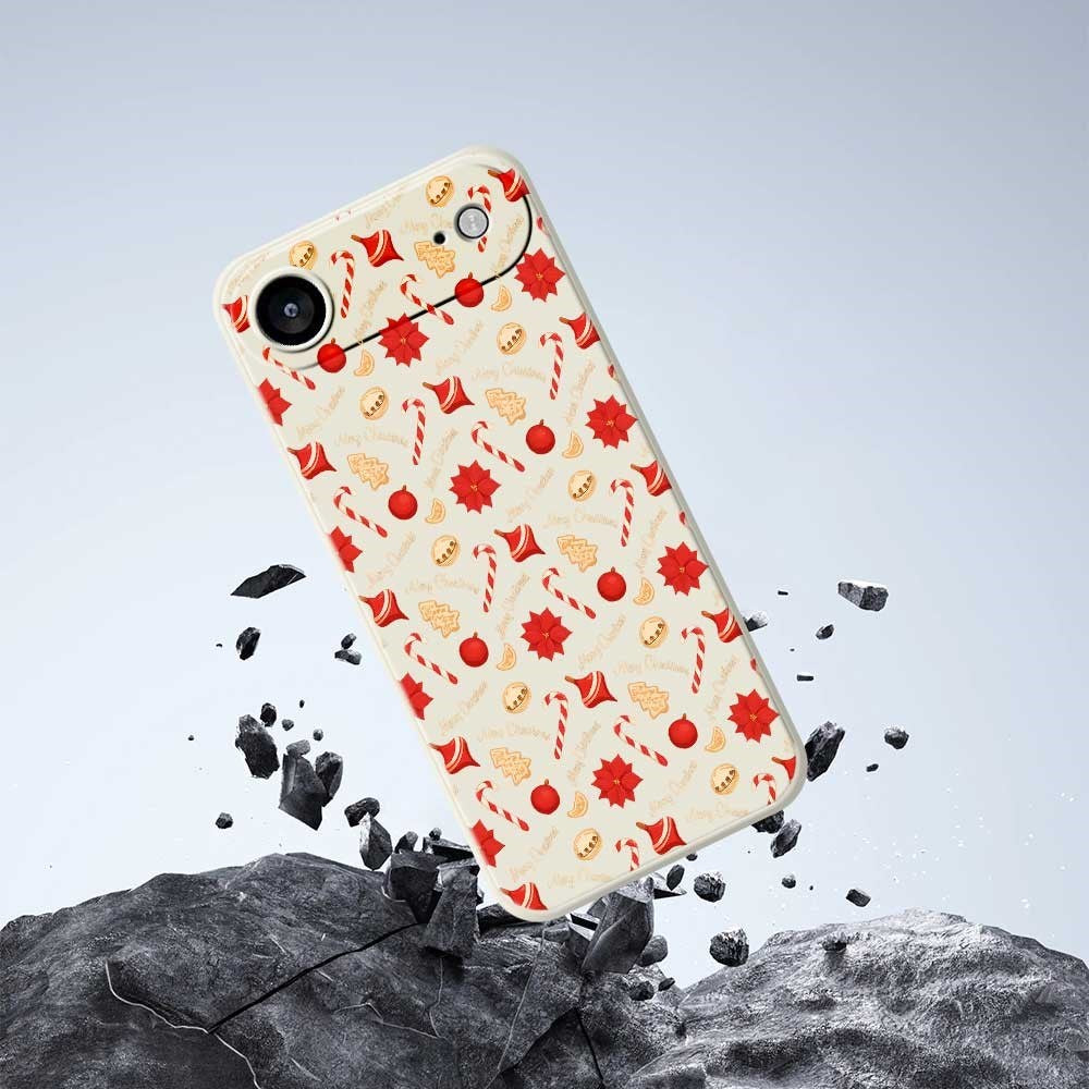 EIDERWOOD iPhone Air Christmas Case - Flexible Plastic - Christmas Candy / Black