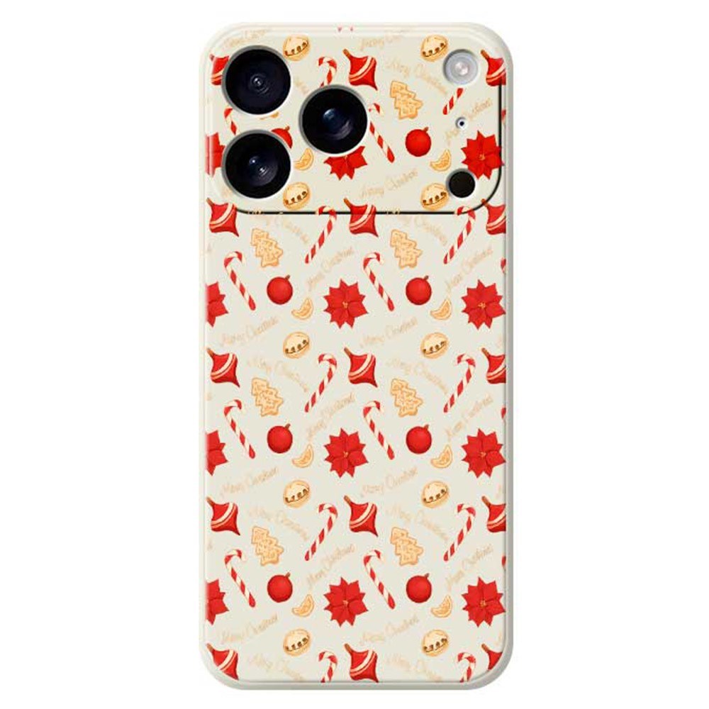 EIDERWOOD iPhone 17 Pro Max Christmas Case - Flexible Plastic - Christmas Candy / Beige