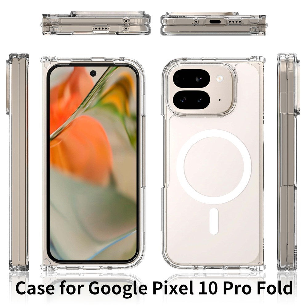 EIDERWOOD Google Pixel 10 Pro Fold Hybrid Plastic Case - MagSafe Compatible - Transparent
