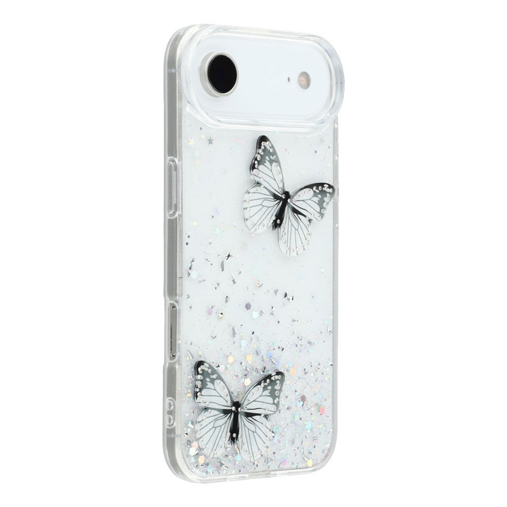 EIDERWOOD iPhone Air Flexible Plastic Case with Butterflies - Transparent