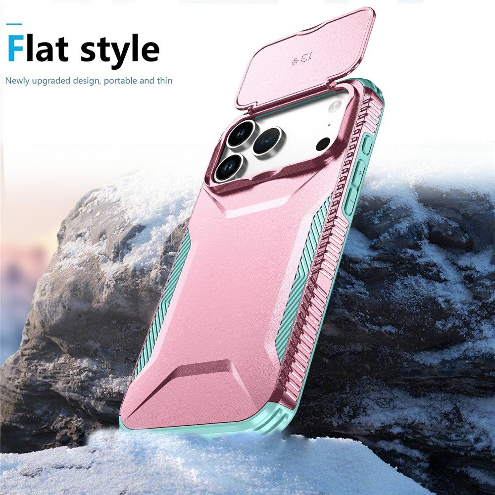 iPhone 18 Pro Max / 17 Pro Max EIDERWOOD Hybrid Plastic Case w. Cam Slider - Pink / Turquoise