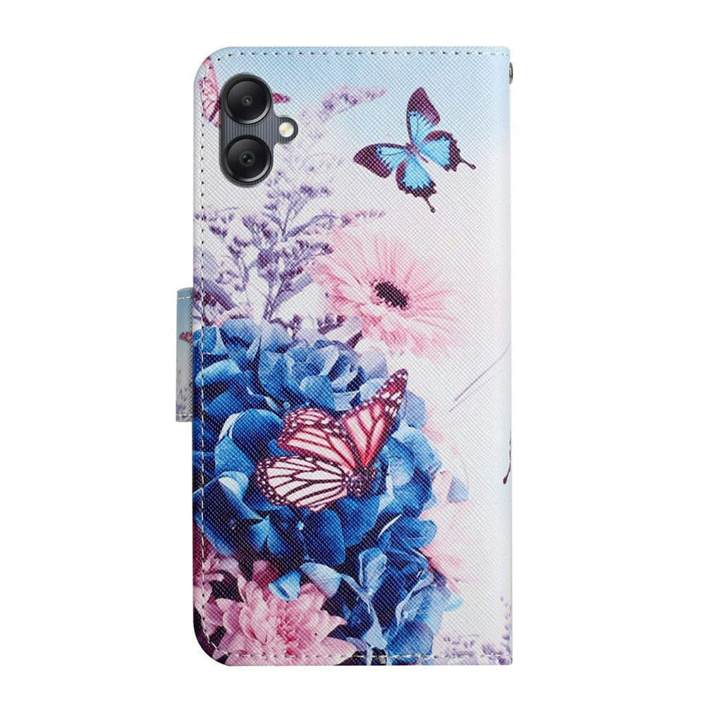 EIDERWOOD Samsung Galaxy A07 Faux Leather Case with Wallet & Strap - Butterfly
