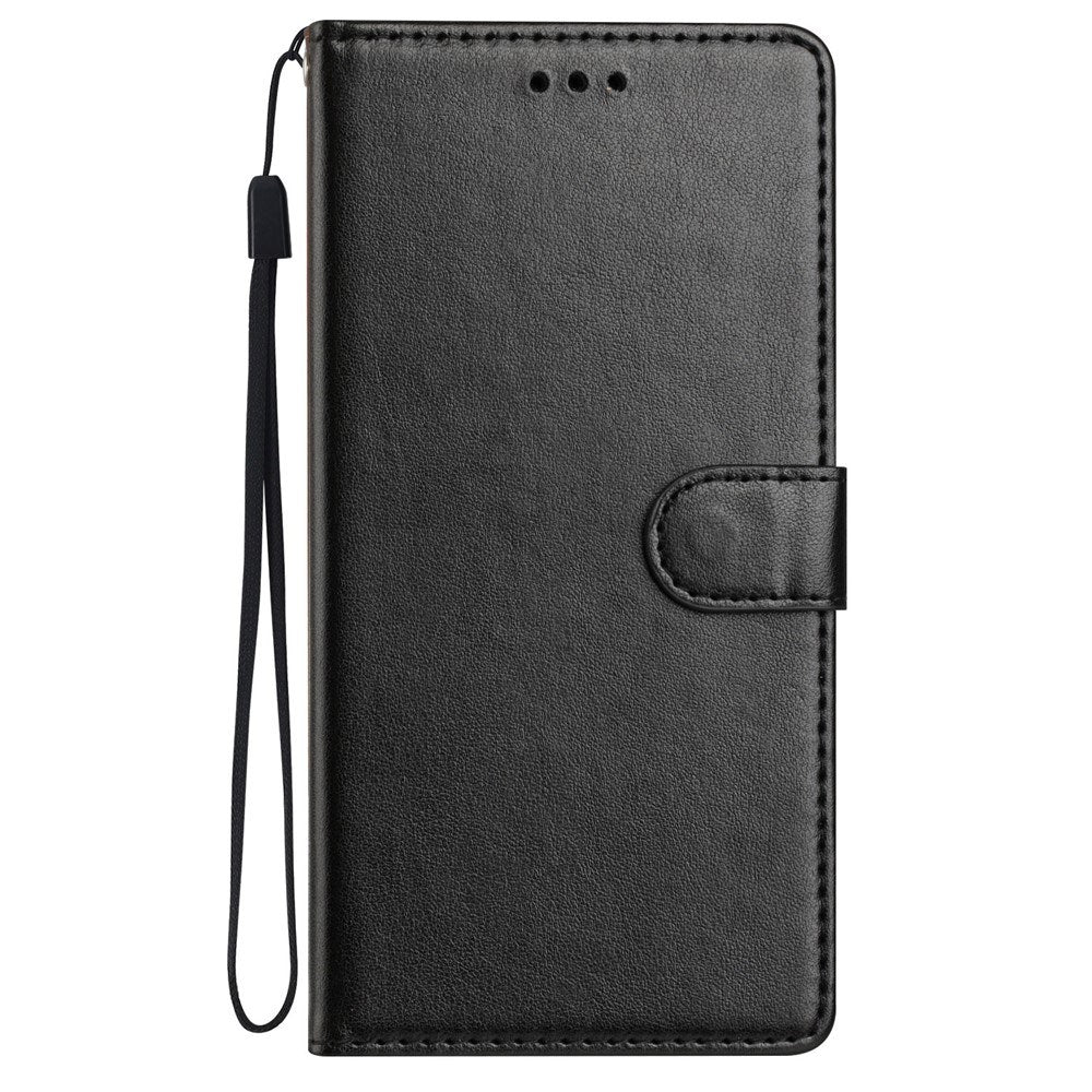 Xiaomi 15T EIDERWOOD Faux Leather Flip Case with Card Holder and Strap - Black