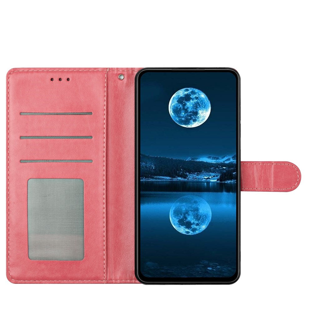 Xiaomi 15T EIDERWOOD Faux Leather Flip Case with Card Holder and Strap - Pink