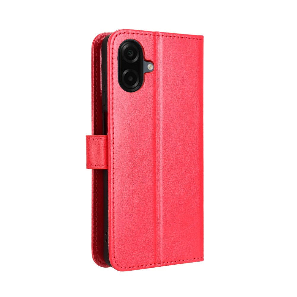 EIDERWOOD Samsung Galaxy A07 Faux Leather Flip Case with Strap - Red