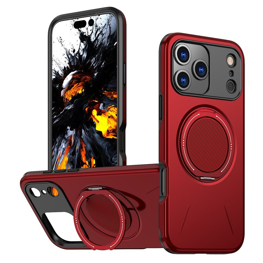 EIDERWOOD iPhone 17 Pro Max Case with Rotating Kickstand - MagSafe Compatible - Red