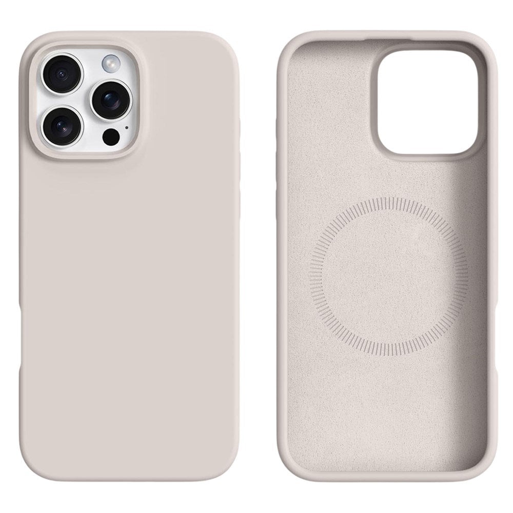 iPhone 16 Pro 2-in-1 Silicone & Hard Plastic Case - MagSafe Compatible - Beige