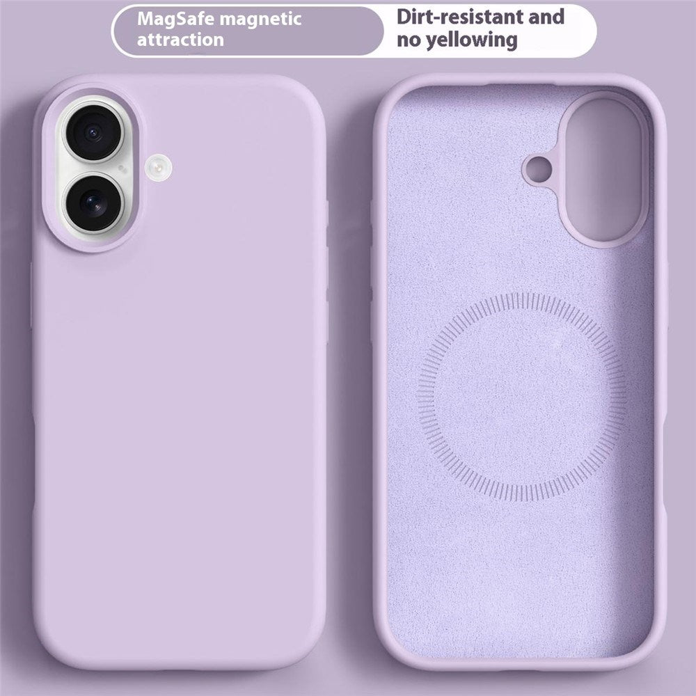 iPhone 16 2-in-1 Silicone & Hard Plastic Case - MagSafe Compatible - Purple